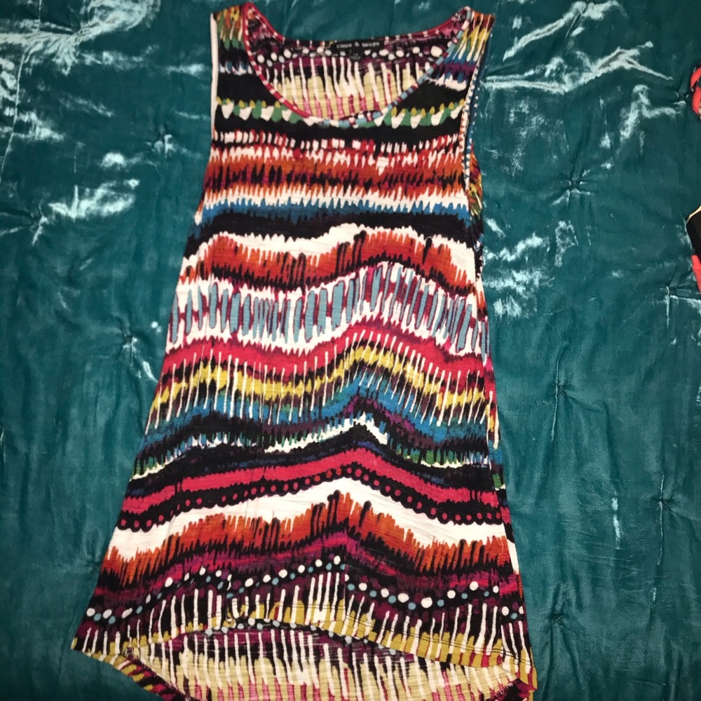 Multi colored tank top